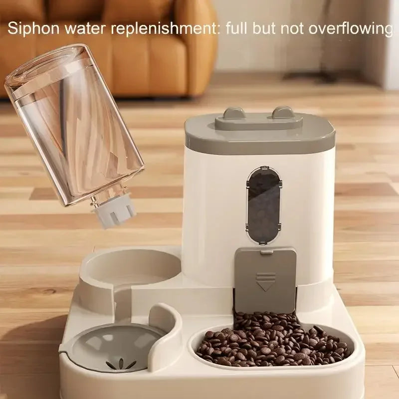 2in 1 Cat Food Dispenser Water and Food Integrated Fully Automatic Cat Food Feeding and Water Dispenser Cute Water Dispenser