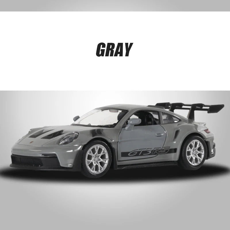 1:36 Porsche 911 GT3 RS Racing Sports Car Alloy Miniature Model Diecast Toy Fast Furious Collect Pull Back Childrens Birthday Gi