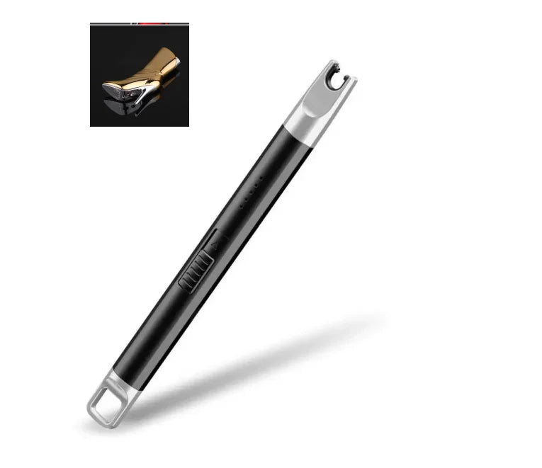 1 Set Convenient Pulse Igniter Long Handle Electric Igniter Automatic Power Off Wide Application BBQ Igniter Light