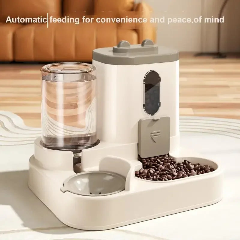 2in 1 Cat Food Dispenser Water and Food Integrated Fully Automatic Cat Food Feeding and Water Dispenser Cute Water Dispenser