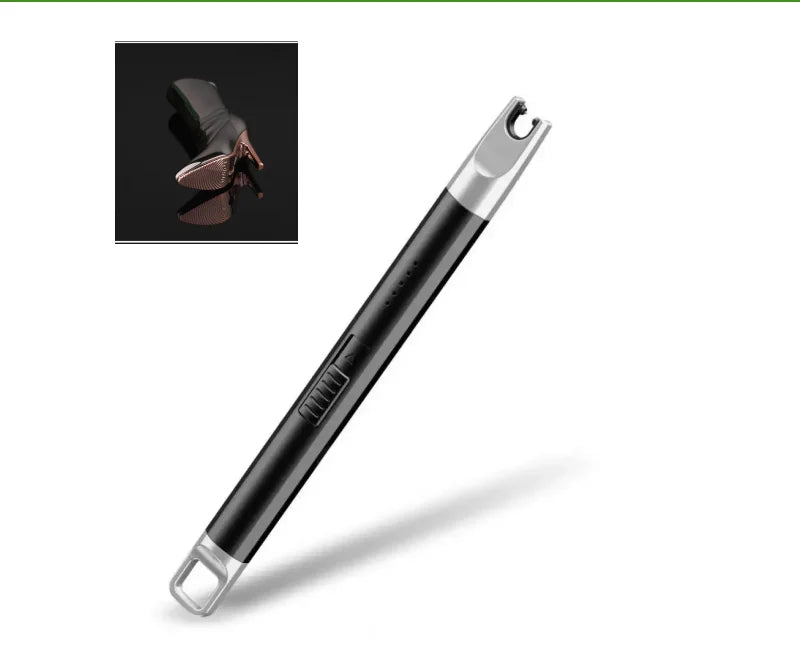 1 Set Convenient Pulse Igniter Long Handle Electric Igniter Automatic Power Off Wide Application BBQ Igniter Light