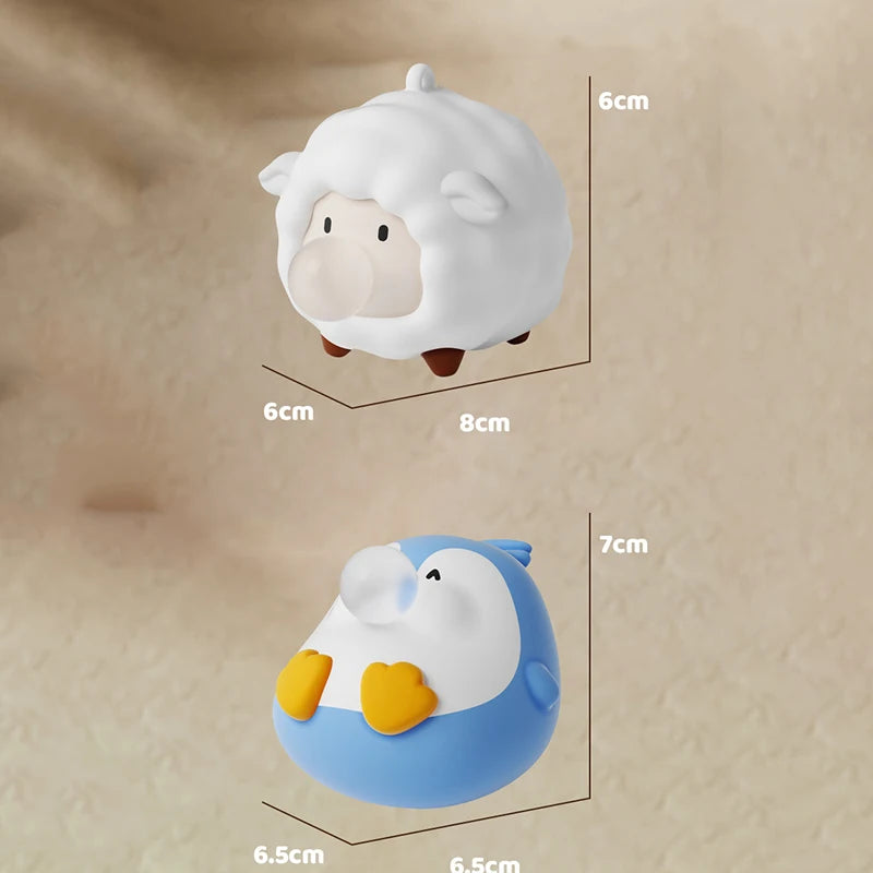 Cute Little Animal Squeezing Toys Creative Funny Frog Blowing Bubbles Squeeze Toys To Relieve Anxiety Slow Rebound Toys