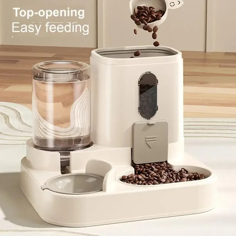 2in 1 Cat Food Dispenser Water and Food Integrated Fully Automatic Cat Food Feeding and Water Dispenser Cute Water Dispenser