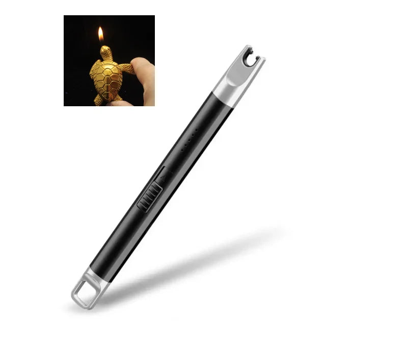 1 Set Convenient Pulse Igniter Long Handle Electric Igniter Automatic Power Off Wide Application BBQ Igniter Light