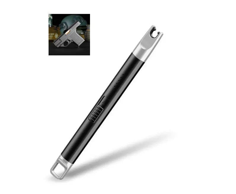 1 Set Convenient Pulse Igniter Long Handle Electric Igniter Automatic Power Off Wide Application BBQ Igniter Light