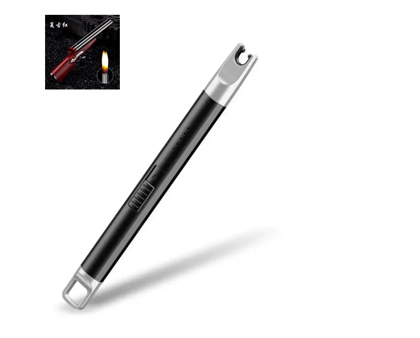 1 Set Convenient Pulse Igniter Long Handle Electric Igniter Automatic Power Off Wide Application BBQ Igniter Light