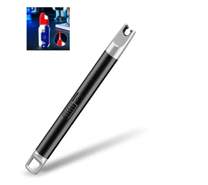 1 Set Convenient Pulse Igniter Long Handle Electric Igniter Automatic Power Off Wide Application BBQ Igniter Light