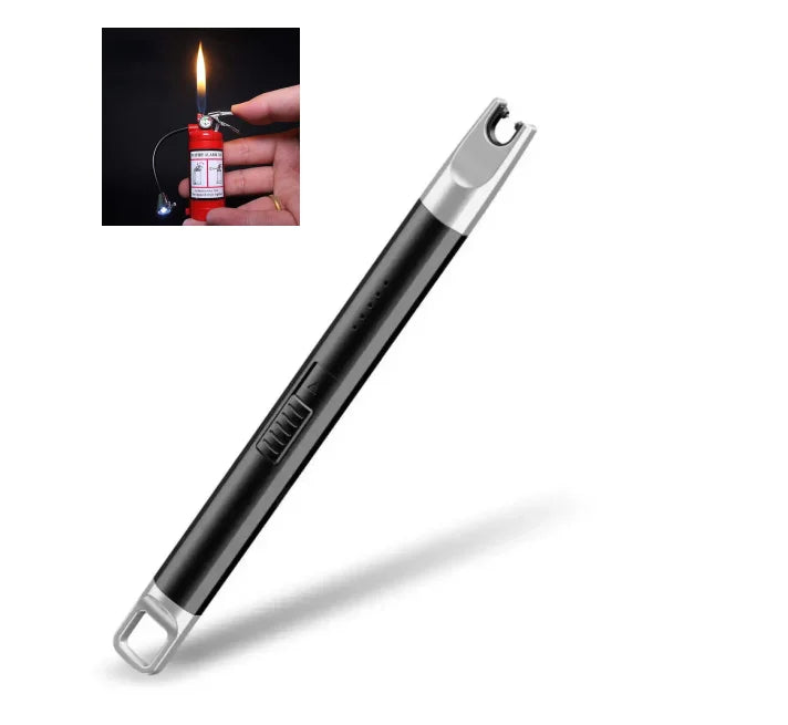 1 Set Convenient Pulse Igniter Long Handle Electric Igniter Automatic Power Off Wide Application BBQ Igniter Light