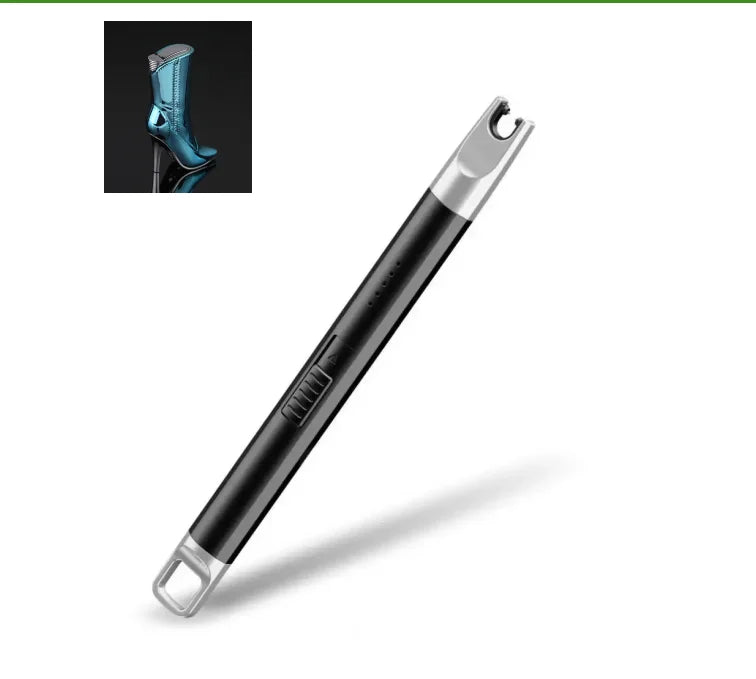 1 Set Convenient Pulse Igniter Long Handle Electric Igniter Automatic Power Off Wide Application BBQ Igniter Light