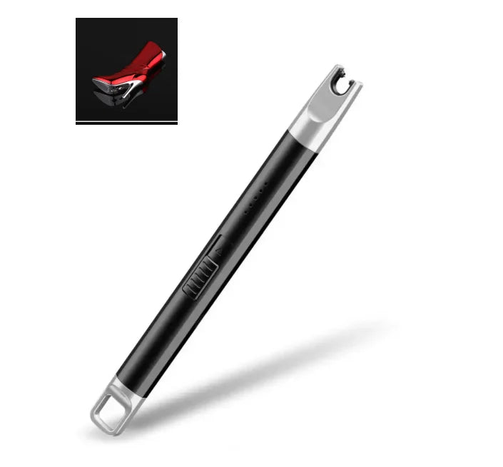 1 Set Convenient Pulse Igniter Long Handle Electric Igniter Automatic Power Off Wide Application BBQ Igniter Light